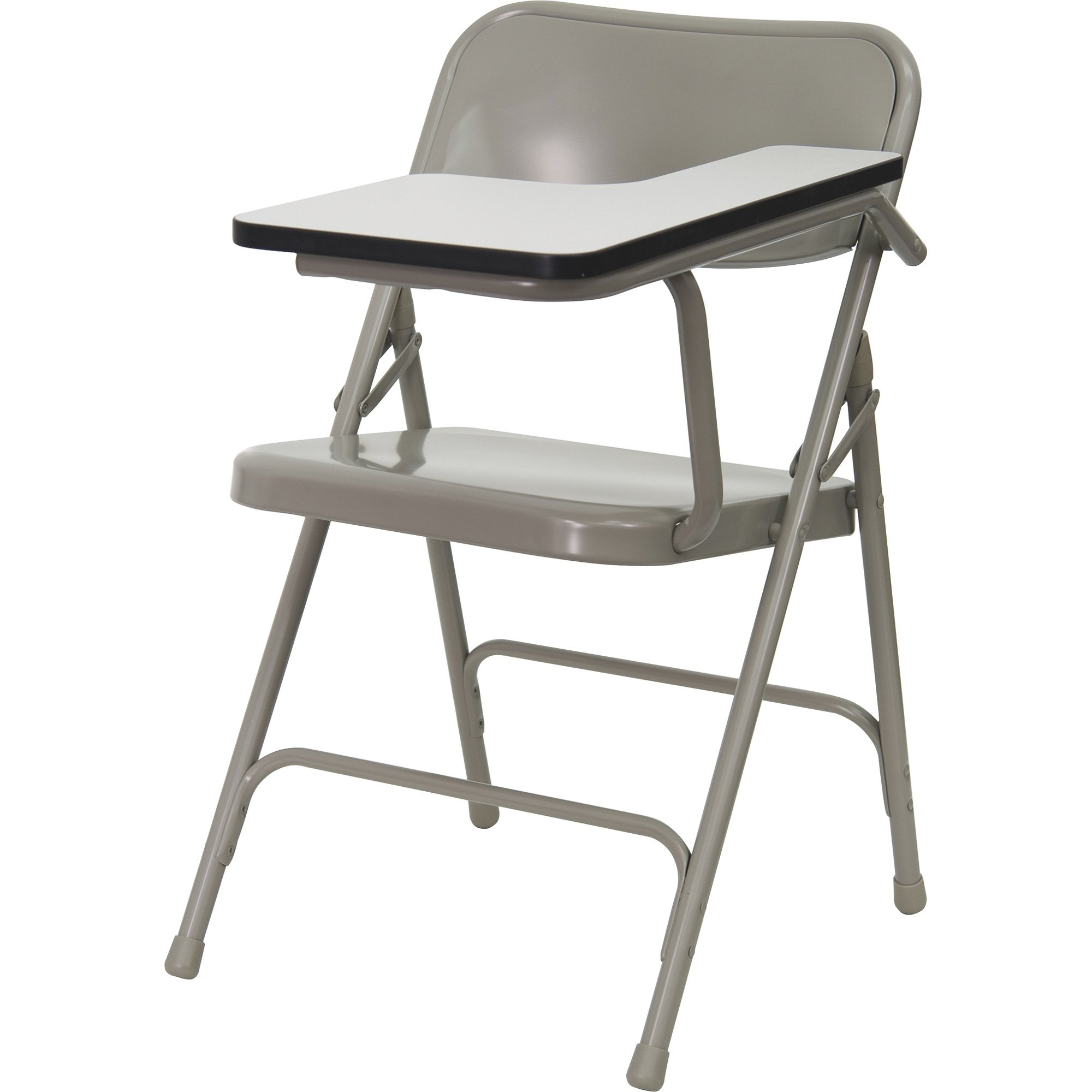 Flash Furniture Folding Metal Desk Chair with Tablet Arm
